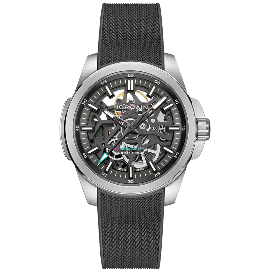 インディペンデンス スケルトン 40MM スチール - N3008.07S01.G01.R01