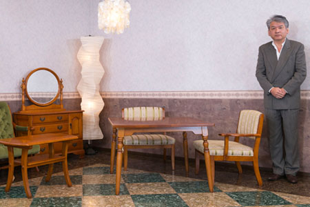 横浜ダニエル ラウンド サイドテーブル 直径60cm クラシック家具 横浜