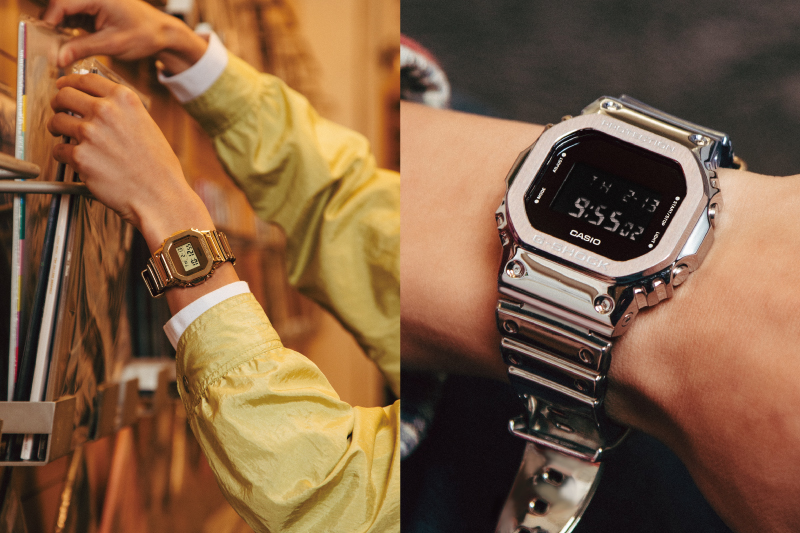 まるで金属のようなバンドが輝くFINE METALLIC SERIES｜G-SHOCK | オン