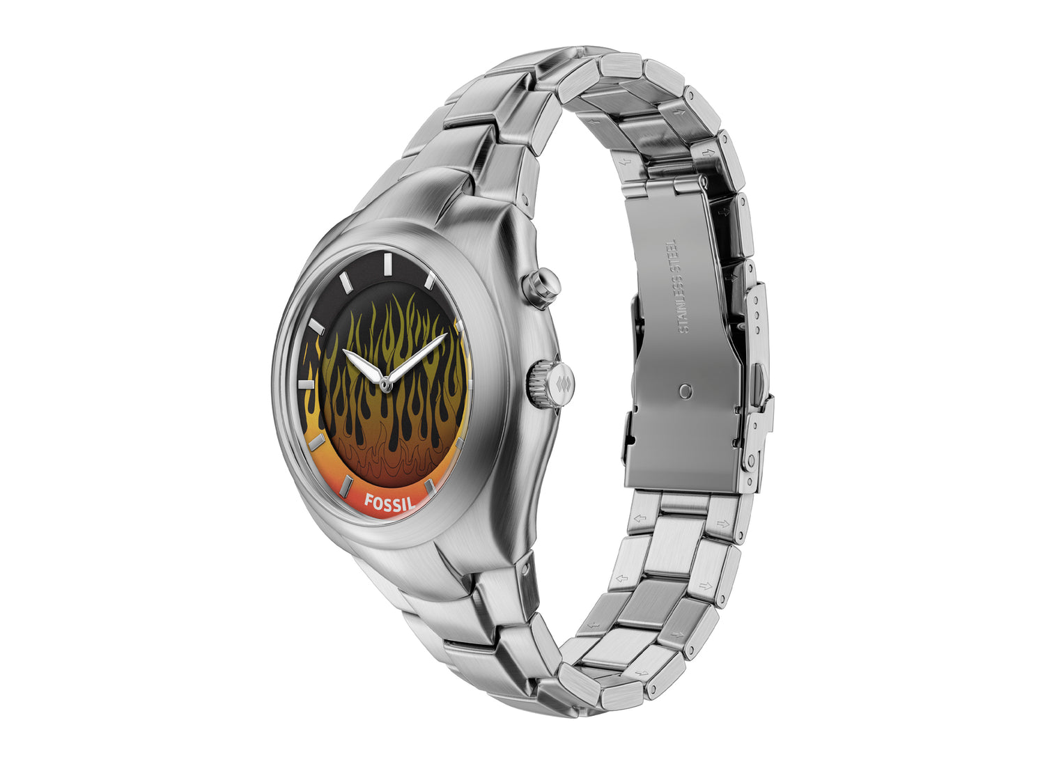 Fossil Big Tic Orange Flame Watch – Oneness Boutique