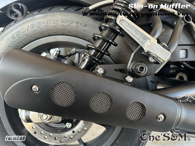 ワンズ管 スリップオンマフラーセット ツインサークルサイレンサー