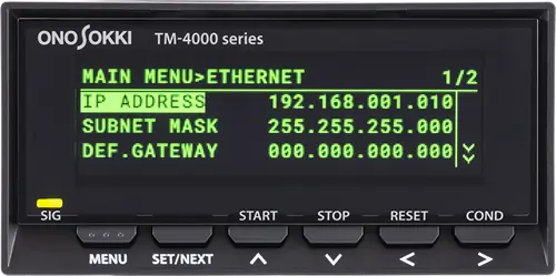 小野測器 - デジタル回転計 TM-4000シリーズ