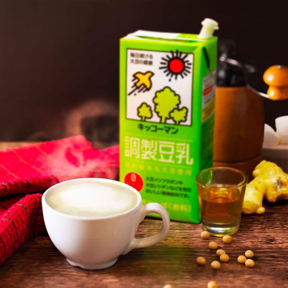 KIKKOMAN Tounyu Vanilla Ice Cream Soy Milk 0 Cholesterol 3 x 200ml