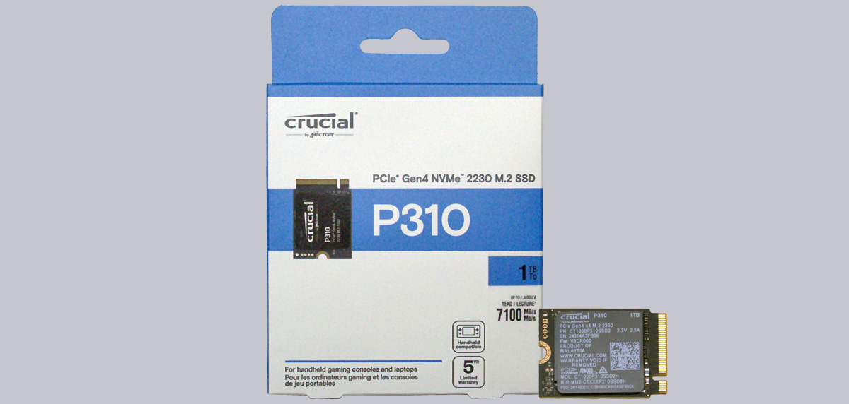Crucial P310 1TB PCIe M.2 2230 SSD Review