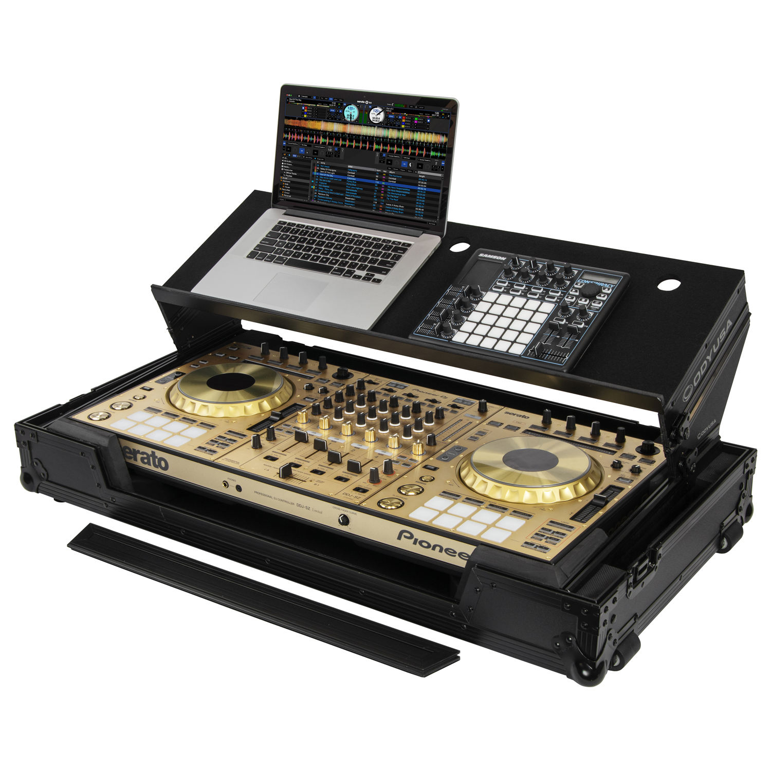 Black Pioneer DDJ-RZ / DDJ-SZ / DDJ-SZ2 Flight Case with Angle
