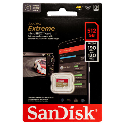 OEMPCWorld.com: SanDisk 512GB Extreme SDSQXAV-512G-GN6MN microSDXC
