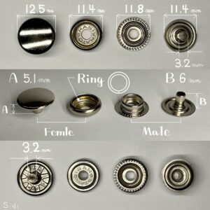 ジャンパーホック (小/ No.7060) ニッケルメッキ【HASI HATO】｜製品