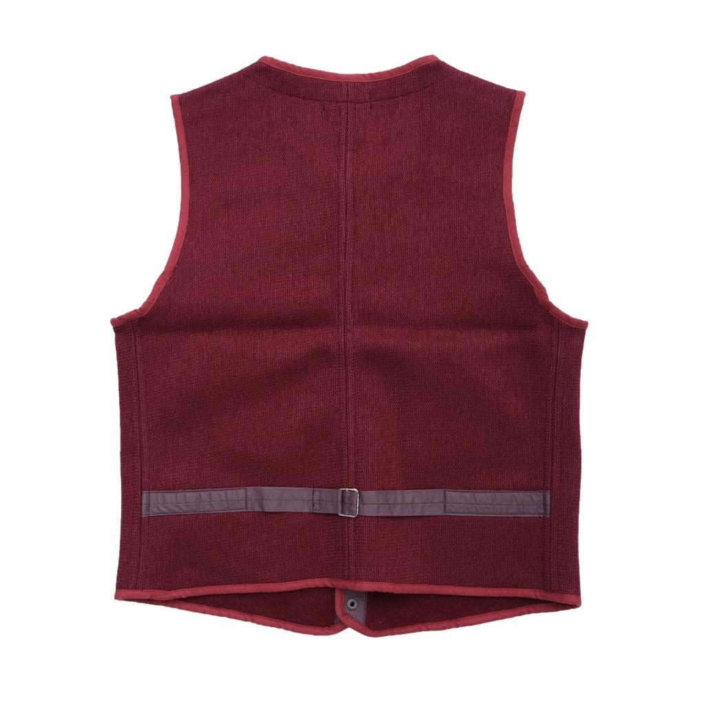 Brown's Beach Early Vest (Burgundy) - Okayama Denim