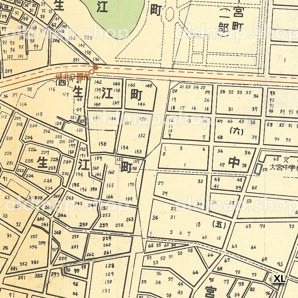 旭区詳細図 昭和30年(1955) – 大阪市区分詳細図 – 古地図素材データの