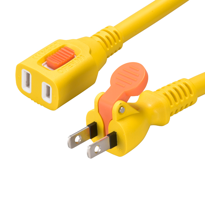 らく抜き＆ロック式 作業用延長コード 10m 黄 [品番]00-4357｜株式会社