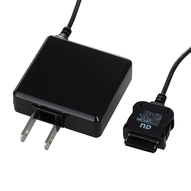 携帯電話用AC充電器 au専用 黒 [品番]03-3157｜株式会社オーム電機