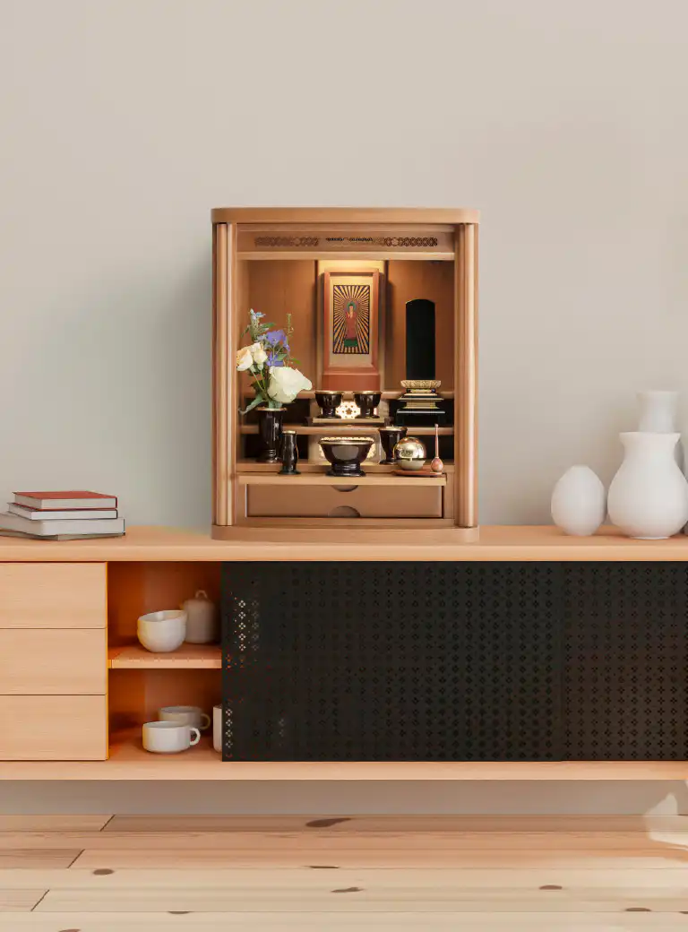 メモリアル フォトスタンド」｜ミニ骨壺｜手元供養｜メモリアルアート