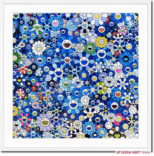 村上隆 シャングリラ・ブルー | 絵画など美術品の販売と買取 | 東京