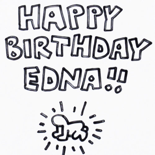 キース・ヘリング グリーティングカード (本人サイン有) | 絵画など