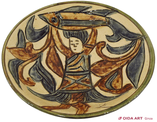 金城次郎 エヂプト模様 皿 | 絵画など美術品の販売と買取 | 東京・銀座