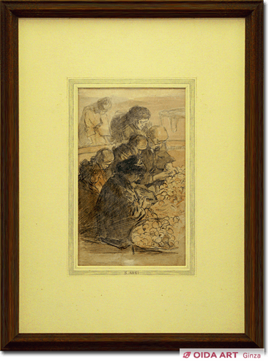 青木繁 無題 | 絵画など美術品の販売と買取 | 東京・銀座 おいだ美術