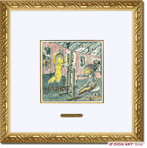 藤田嗣治 四十雀 “モデル” | 絵画など美術品の販売と買取 | 東京・銀座