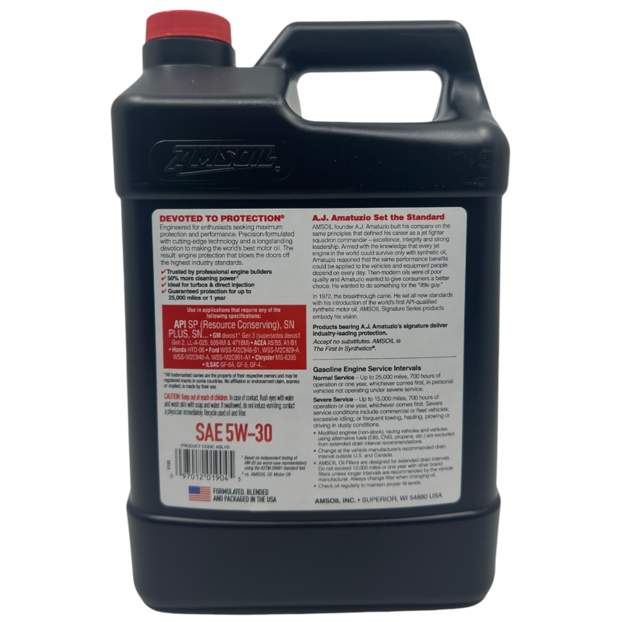AMSOIL Signature Series 5W-30 Fully Synthetic Engine Oil (ASL