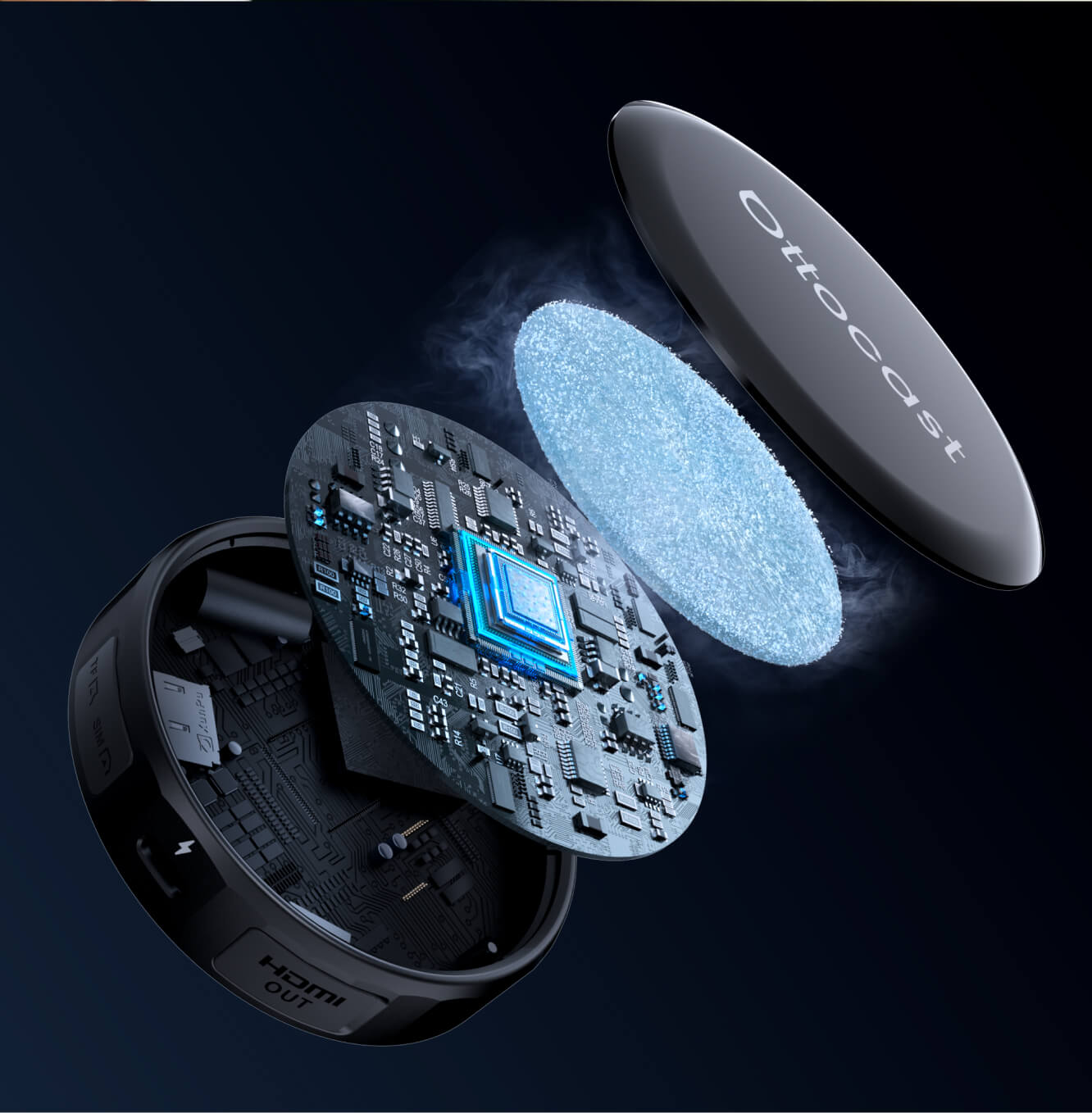 Ottocast P3 Pro Android 13 Snapdragon AI Box