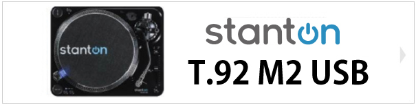 stantonのターンテーブルT.92 M2 USBとPioneer DJのDJミキサーDJM