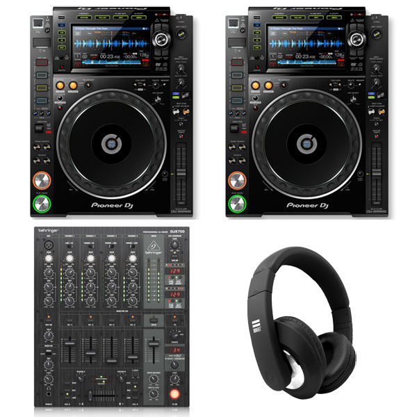 CDJ-2000NXS2爆安オールラウンドDJセット(DJX750/voyage)☆USBメモリ