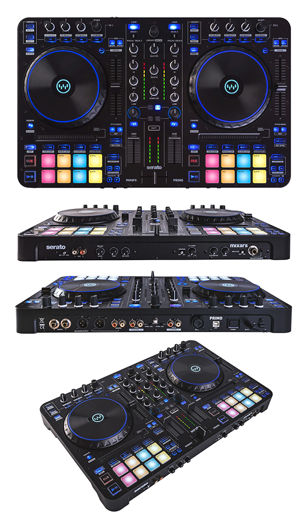 mixarsのSerato DJ Pro対応2チャンネル4デッキコントローラー「PRIMO