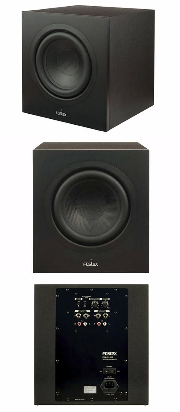 Fostexのサブウーハー、PM-SUB8のご紹介です。