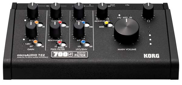 KORG - microAUDIO 722 アナログ・フィルター搭載のオーディオ