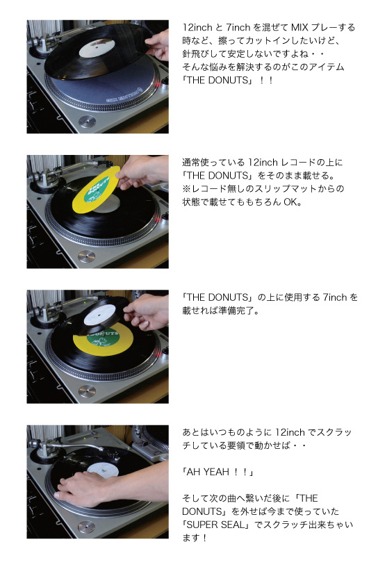 12インチ感覚で7インチをプレイ！】スリップマット/Dr. SUZUKI / THE