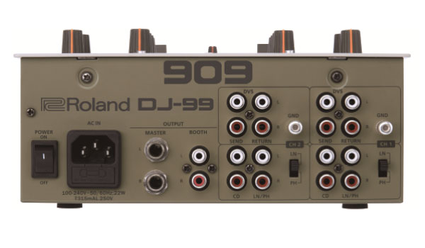 Rolandから909のデザインをされたスクラッチミキサー「DJ-99」が誕生