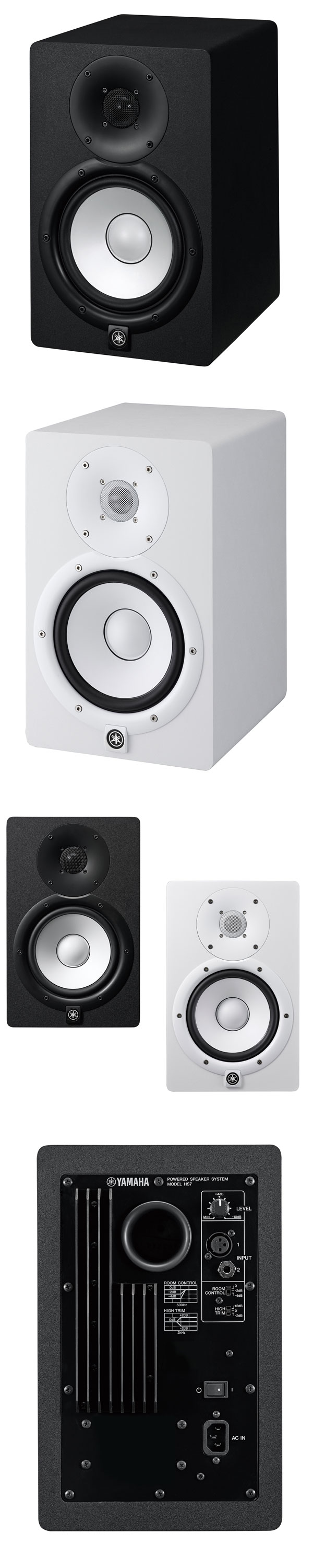 パワードスタジオモニター】YAMAHA、HS7・HS7Wのご紹介です！