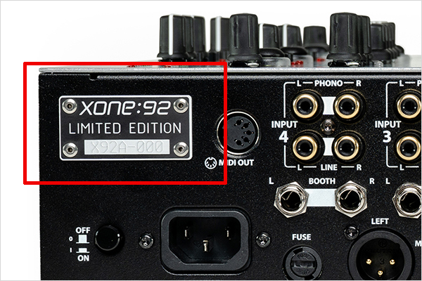 ALLEN&HEATH XONE:92 Limited Edition（XONE:92A）特集ページ -OTAIRECORD-