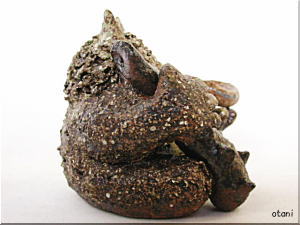 鬼置物【信楽焼鬼に金棒】陶器の販売