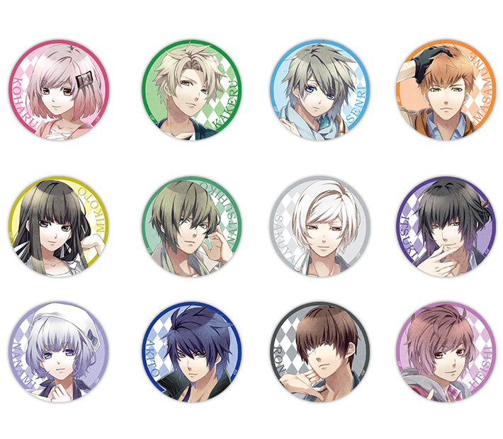 白と黒のアリスろろアリ100ミリ缶バッジオトメイト冬の市缶バッジレイン