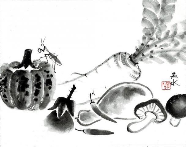 高槻市|「水墨画1日体験」ワークショップ | おとまなコム