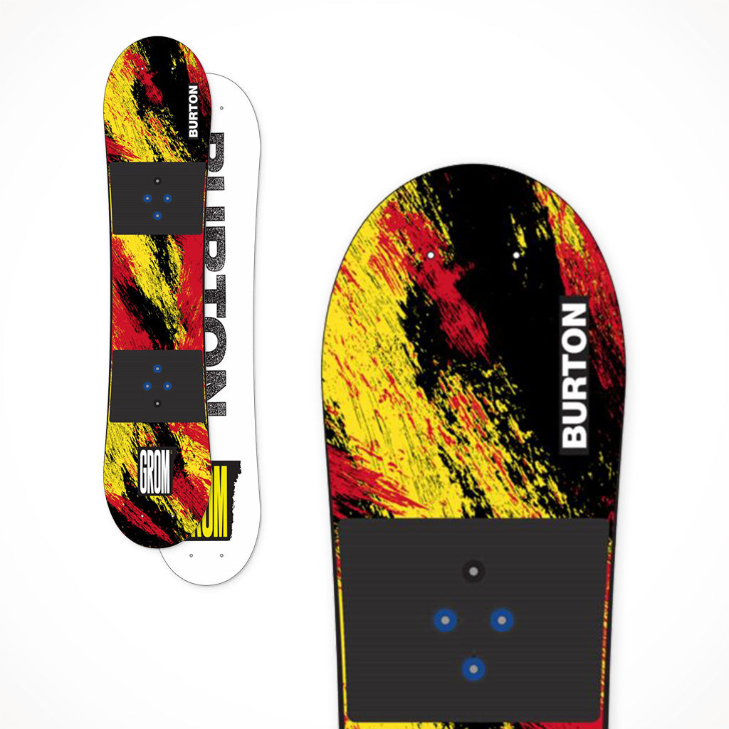 2024 Burton Grom Ketchup Kids' Snowboard — Ideal for Beginners