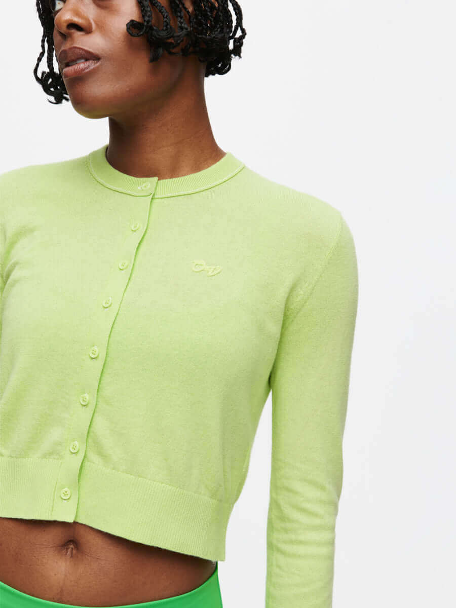 Sugar Cardigan – Limon Cotton-Cashmere | Outdoor Voices