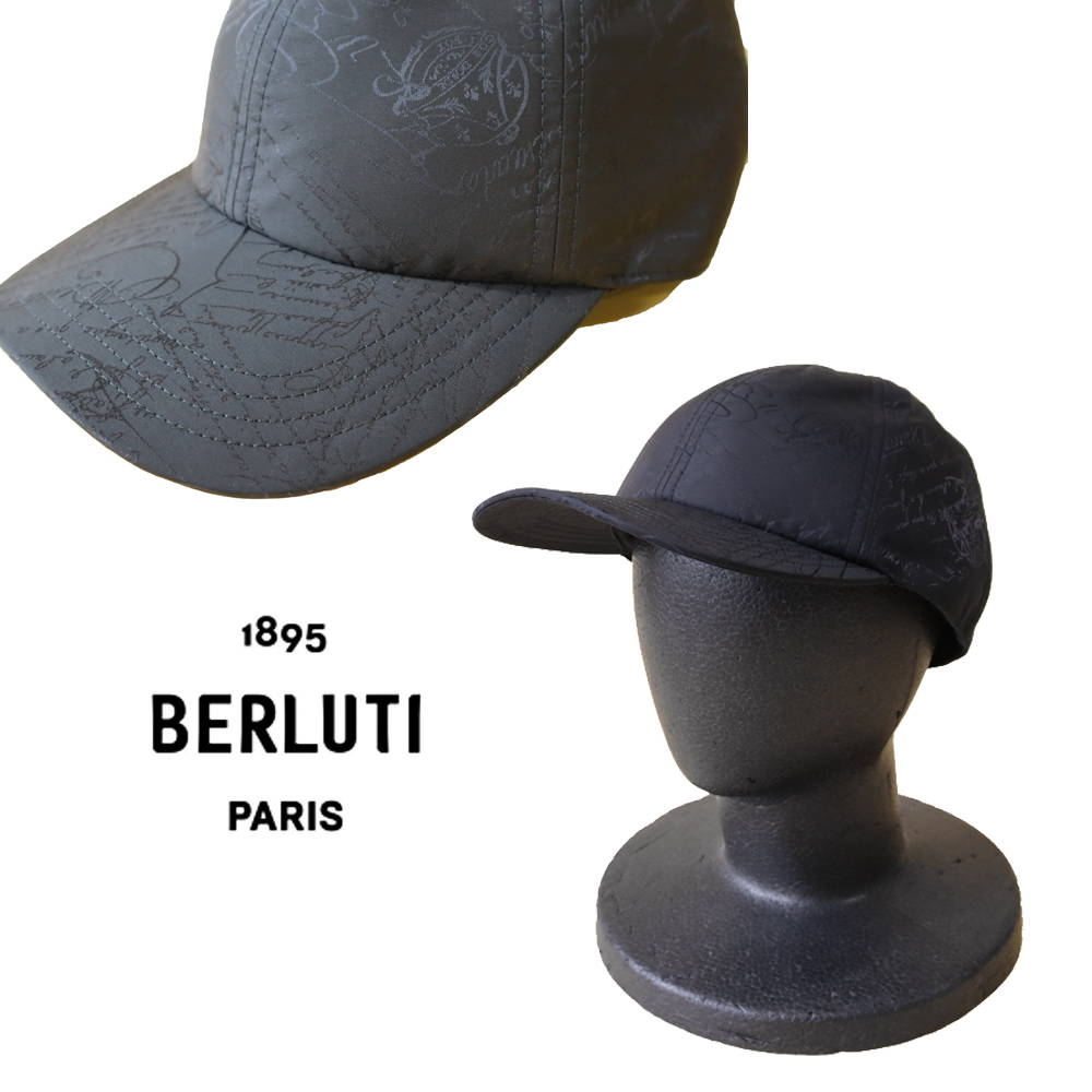 ベルルッティ スクリット柄ナイロンキャップ | アウトレットジャパン福岡