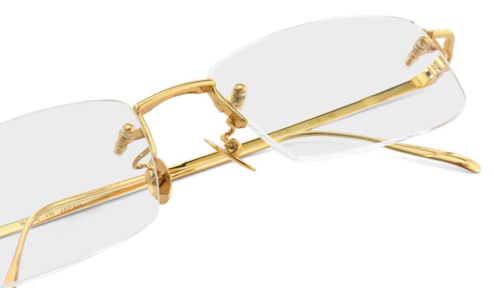 18金イエローゴールド縁なしメガネ MR01KJ OX79 | トリプル銀座