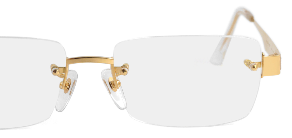 MR02TKK CH1680 18金イエローゴールド 縁なしメガネ | トリプル銀座