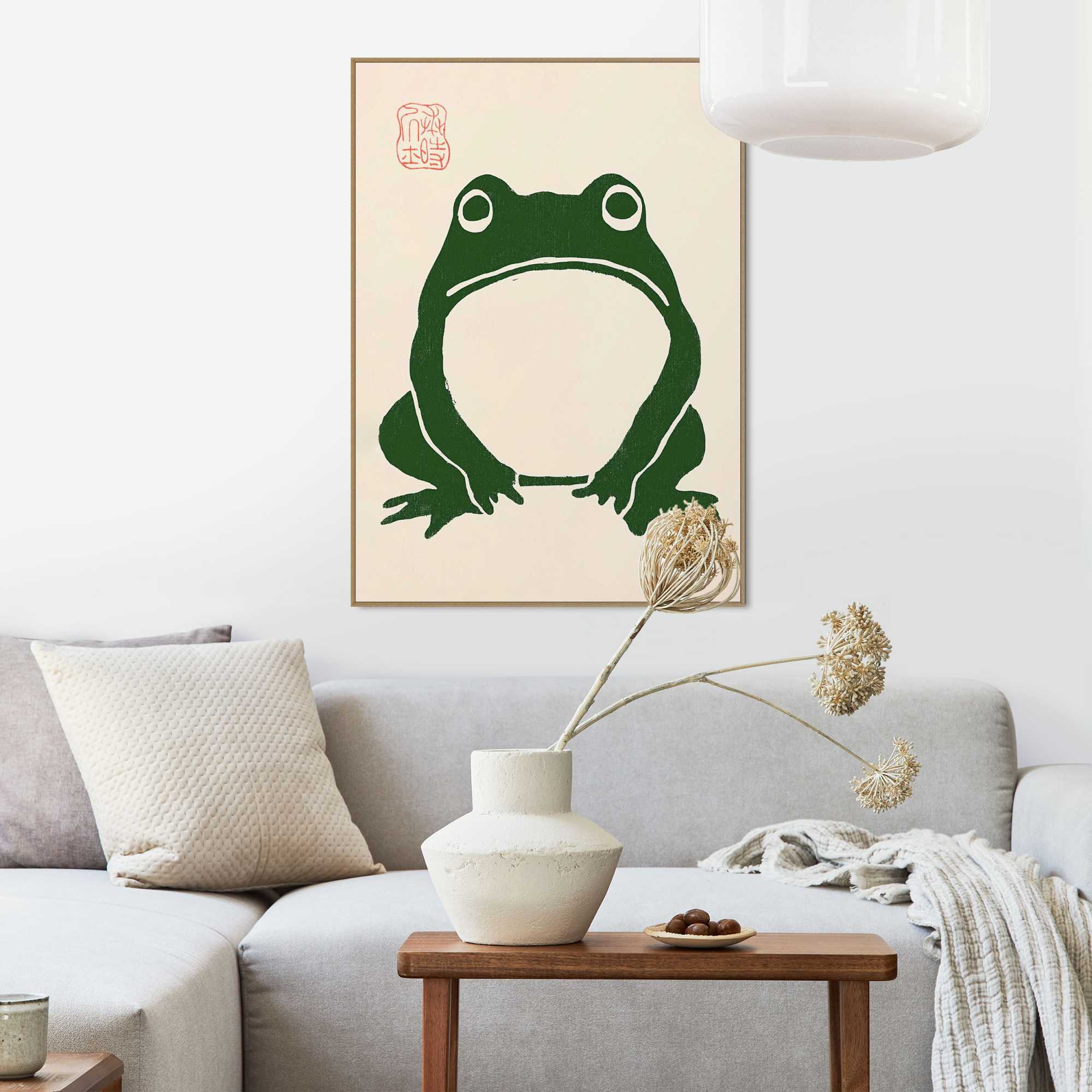Framed Poster Japanese Frog 70x50 – Orangewallz