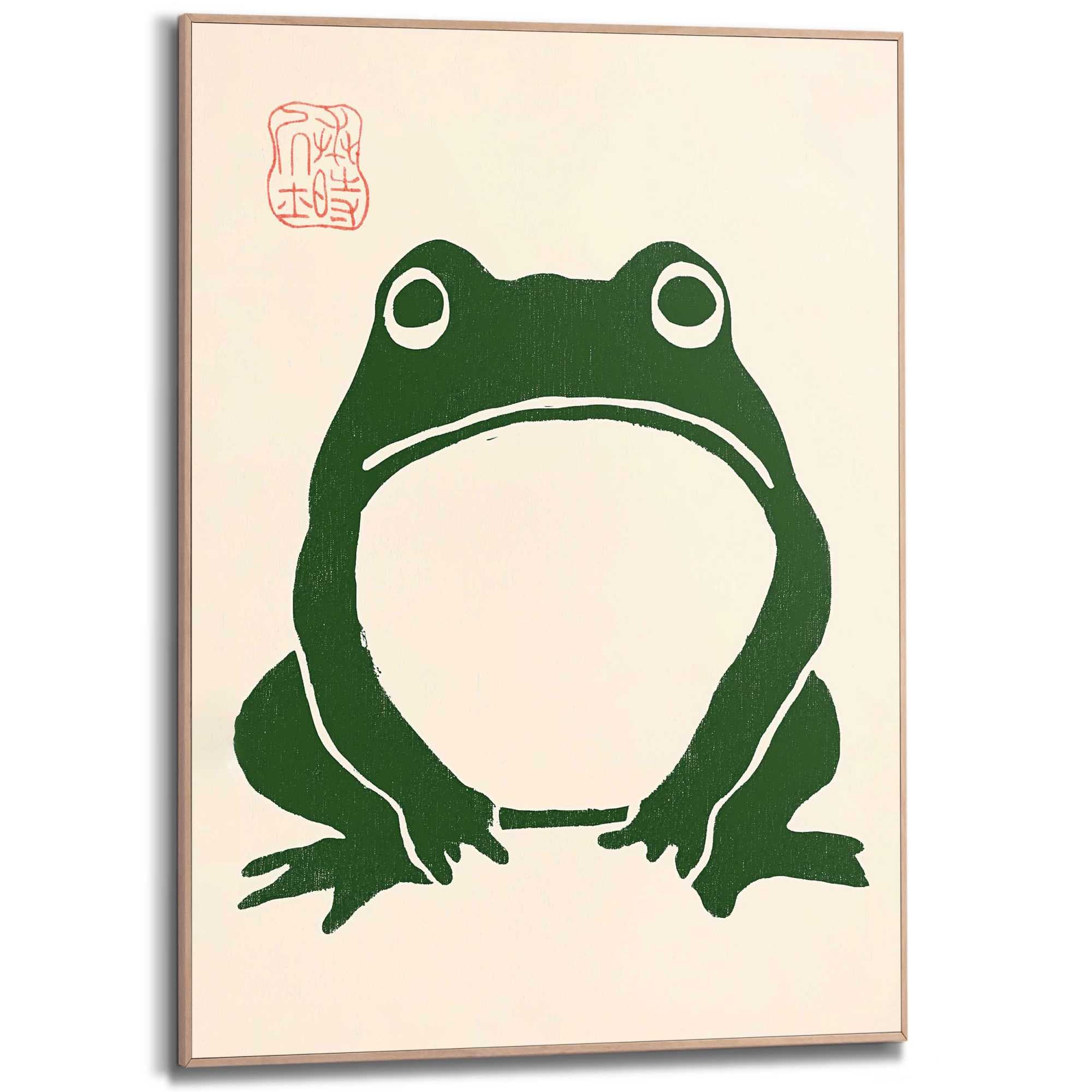 Framed Poster Japanese Frog 70x50 – Orangewallz