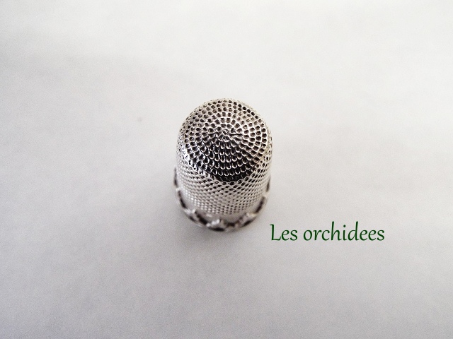 アンティーク 銀製 指ぬき