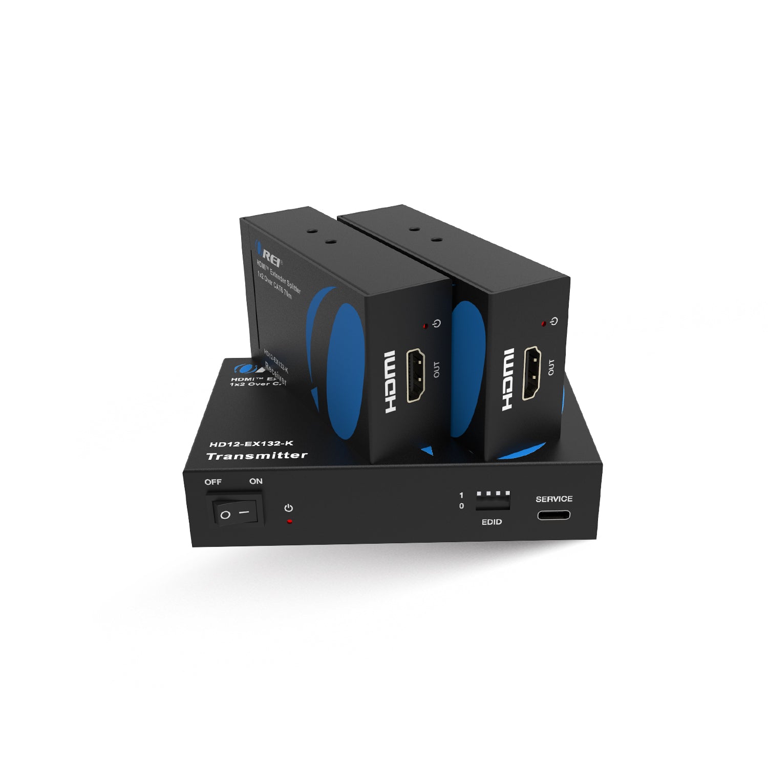 1x2 HDMI Extender Splitter CAT6/7 1080P, Upto 132 Ft – OREI.COM