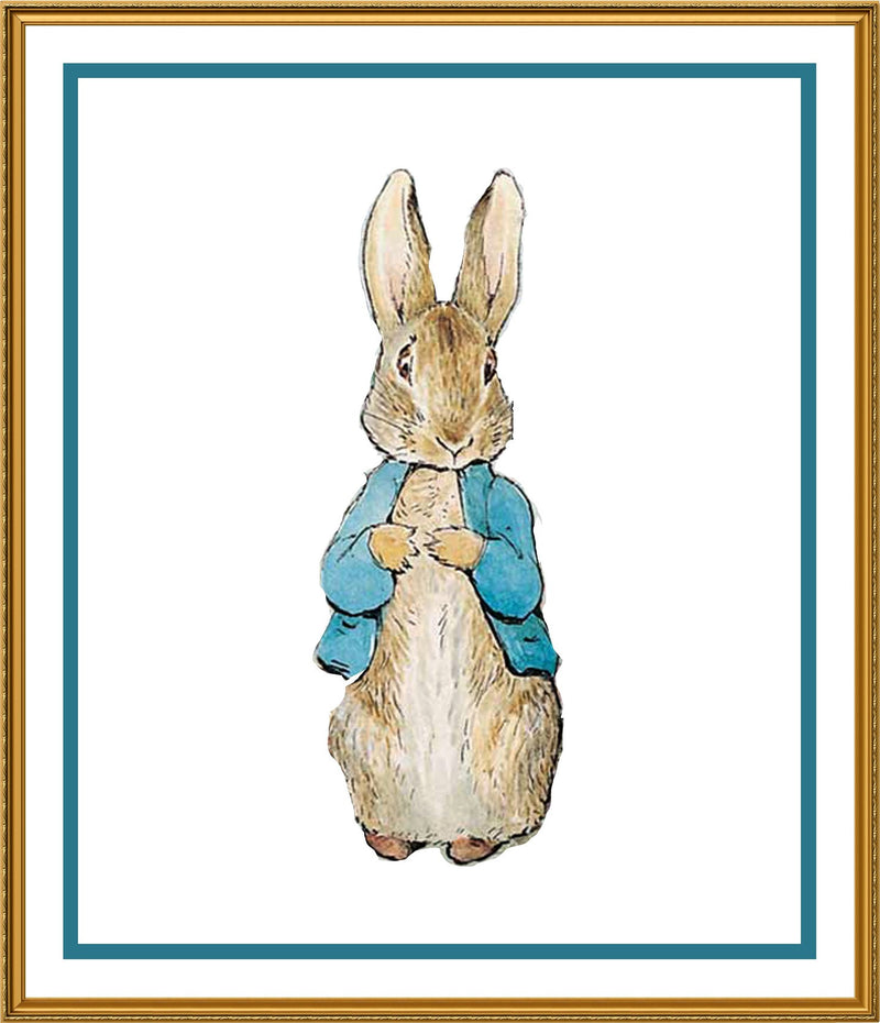 Peter-Rabbit inspired by Beatrix Potter Counted Cross Stitch