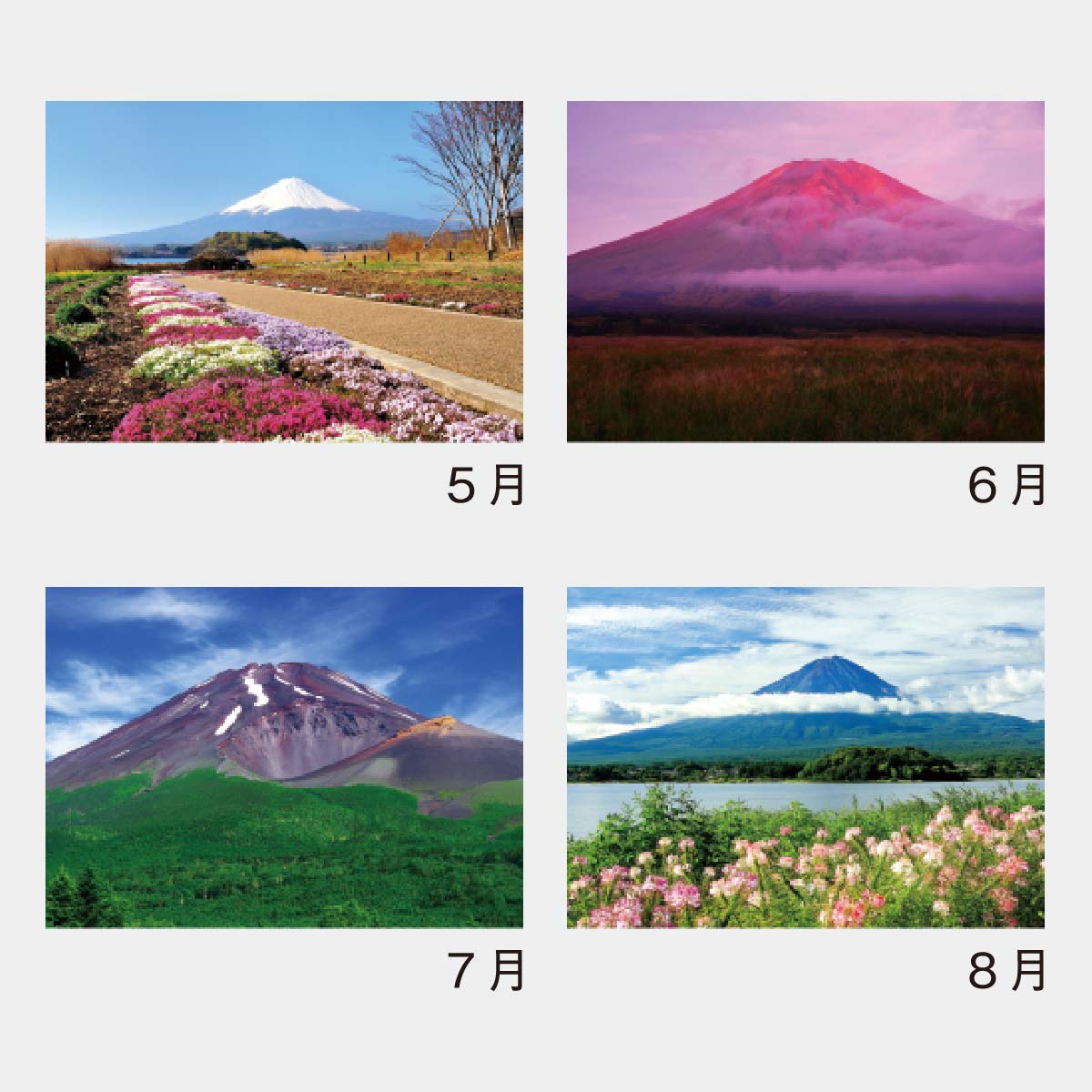 YG-27 世界文化遺産 富士十二景2026年版の名入れカレンダーを格安で