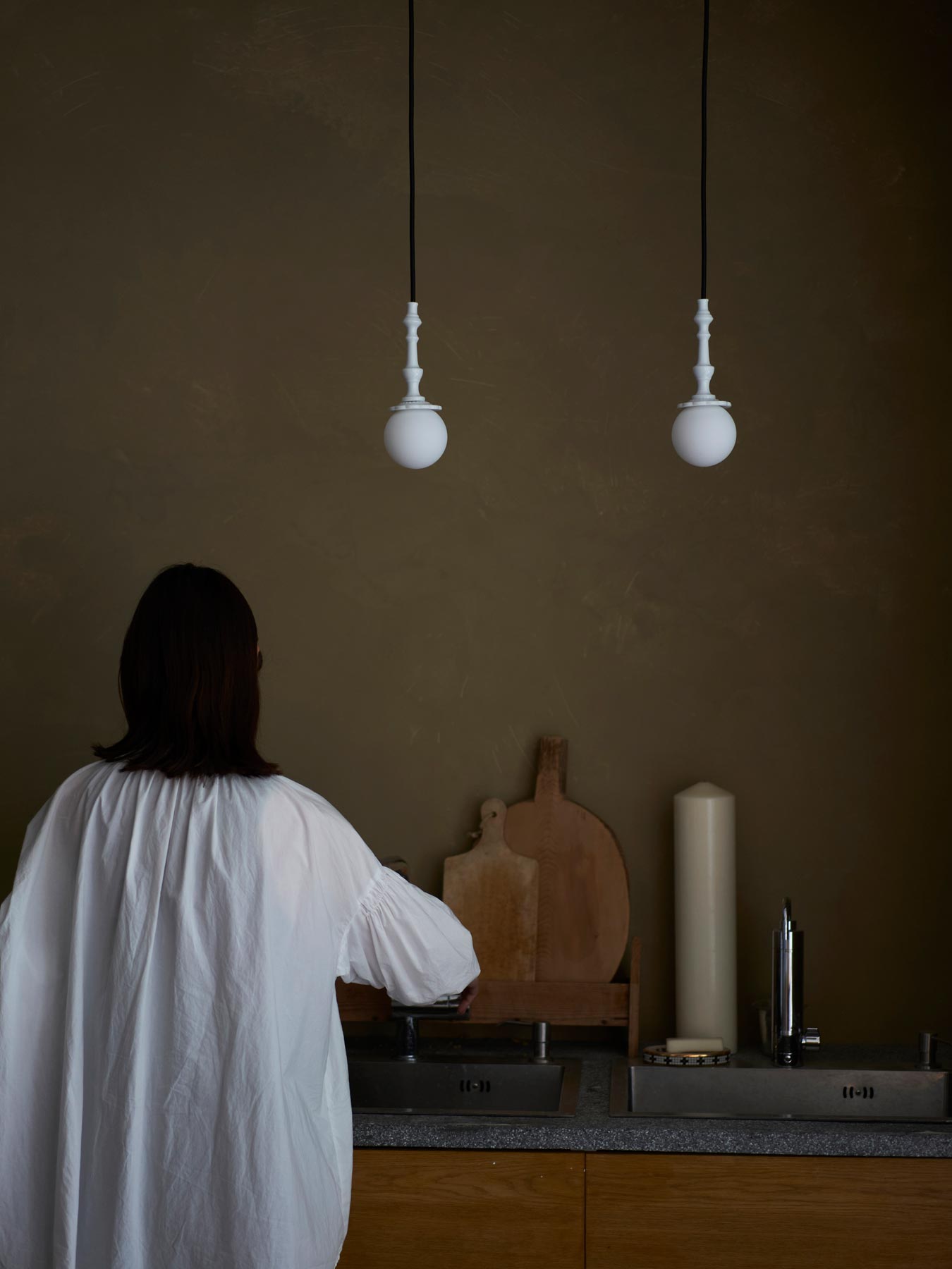 オリジナル・コンポゼランプ／ホワイト｜ペンダントランプ｜オルネ ド