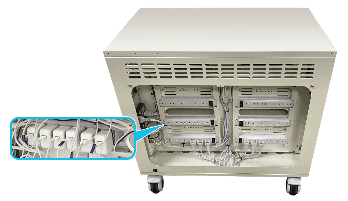 GIGAスクール構想対応！パソコンやタブレットが収納/充電できる充電