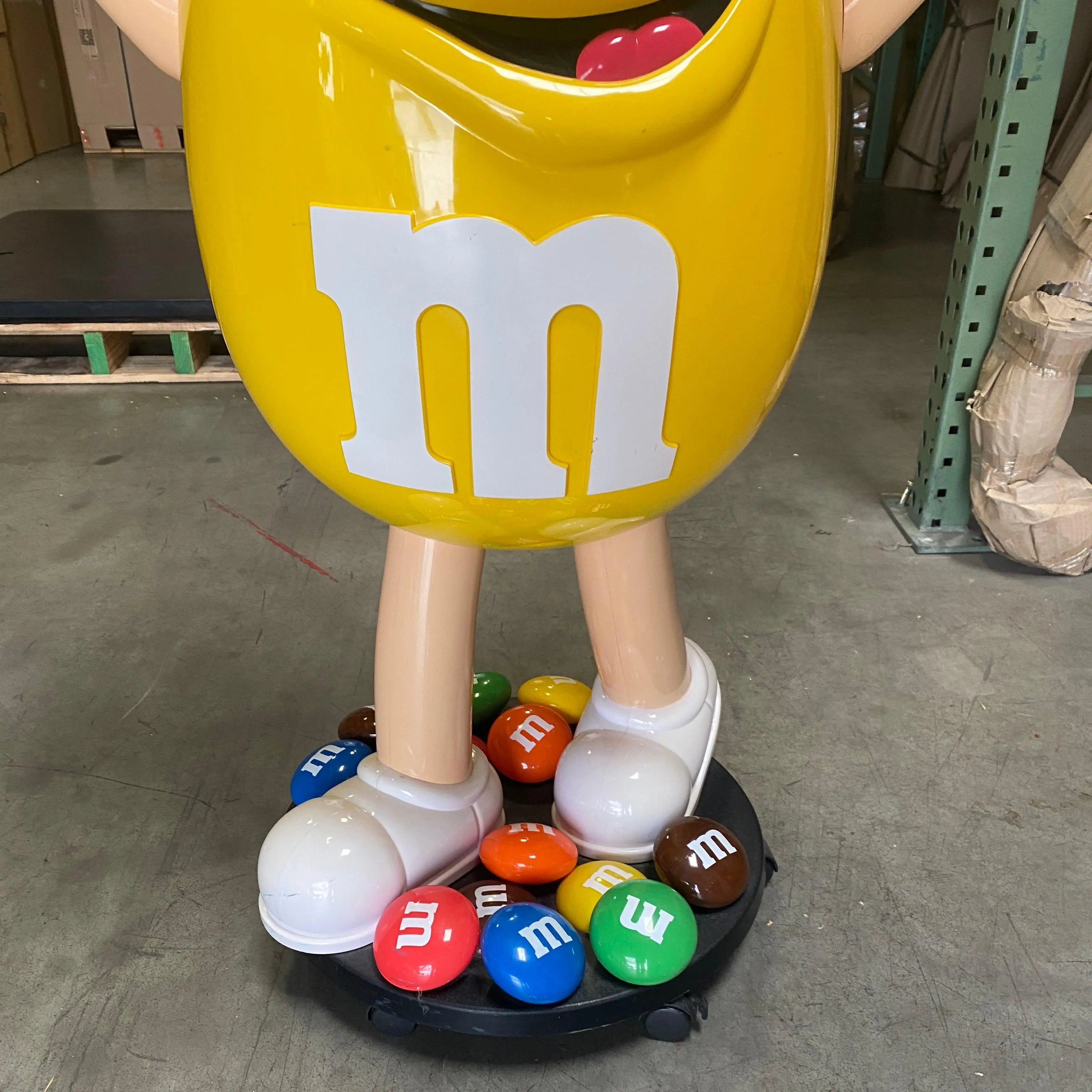 Candy Cart Yellow M&M Statue Display | LM Treasures – LM Treasures