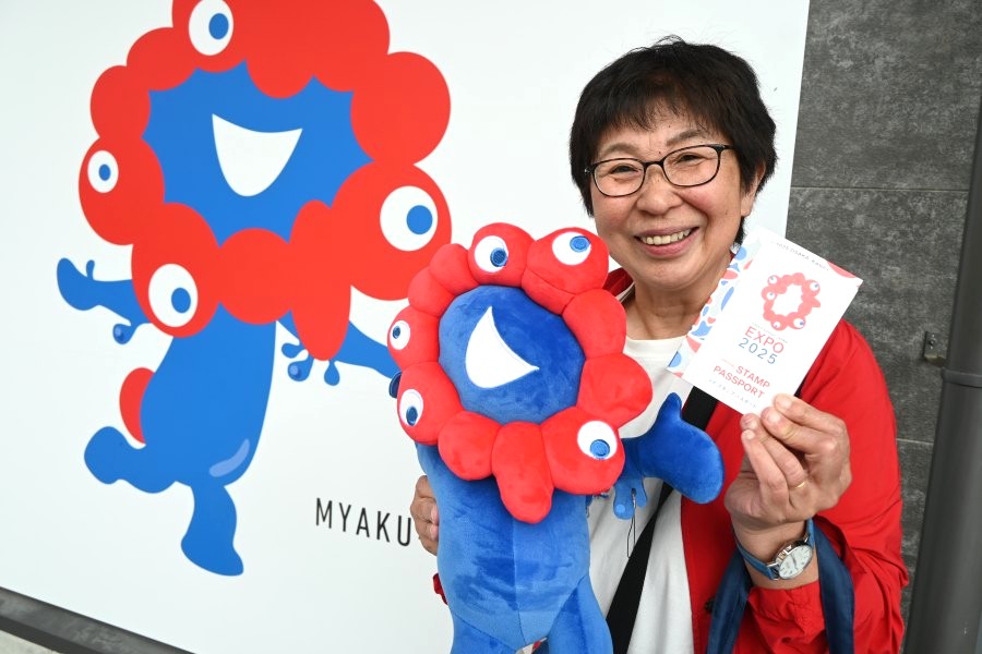 ミャクミャク浮世絵は完成させた？「おすぞ万博」限定や隠れスタンプも